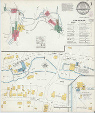 Pascoag Harrisville, Rhode Island 1903 - Old Map Rhode Island Fire Insurance Index
