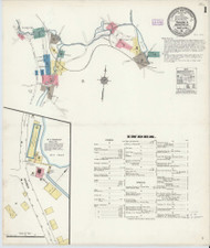 Pascoag Harrisville, Rhode Island 1911 - Old Map Rhode Island Fire Insurance Index