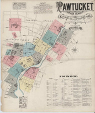 Pawtucket, Rhode Island 1884 - Old Map Rhode Island Fire Insurance Index