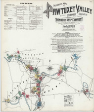 Pawtuxet Valley, Rhode Island 1903 - Old Map Rhode Island Fire Insurance Index