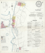 Tiverton, Rhode Island 1933 - Old Map Rhode Island Fire Insurance Index