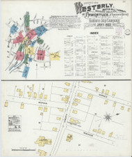 Westerly, Rhode Island 1902 - Old Map Rhode Island Fire Insurance Index