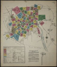 Woonsocket, Rhode Island 1911 - Old Map Rhode Island Fire Insurance Index