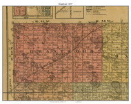 Brantford, South Dakota 1897 Old Town Map Custom Print - Hamlin Co.