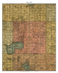 Hayti, South Dakota 1897 Old Town Map Custom Print - Hamlin Co.