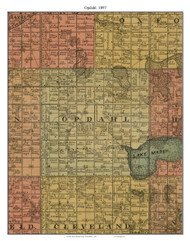 Opdahl, South Dakota 1897 Old Town Map Custom Print - Hamlin Co.