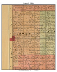 Iroquois, South Dakota 1899 Old Town Map Custom Print - Kingsbury Co.