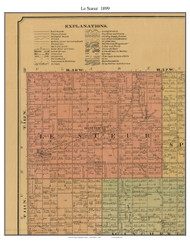 La Sueur, South Dakota 1899 Old Town Map Custom Print - Kingsbury Co.