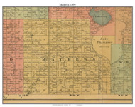Mathews, South Dakota 1899 Old Town Map Custom Print - Kingsbury Co.