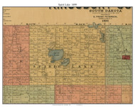 Spirit Lake, South Dakota 1899 Old Town Map Custom Print - Kingsbury Co.