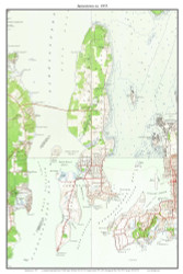Jamestown 1955 - Custom USGS Old Topo Map - Rhode Island