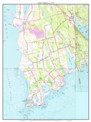 Little Compton 1979 - Custom USGS Old Topo Map - Rhode Island