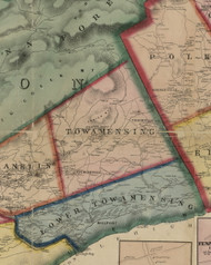 Towamensing Township, Pennsylvania 1860 Old Town Map Custom Print - Monroe and Carbon Co.