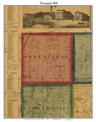 Thornapple, Michigan 1860 Old Town Map Custom Print - Eaton and Barry Co.