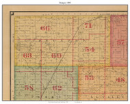 Delapre, South Dakota 1893 Old Town Map Custom Print - Lincoln Co.