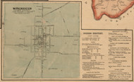 Winchester - Clark County, Kentucky 1861 Old Town Map Custom Print - Bourbon, Fayette, Clark, Jessamine, Woodford Co.