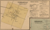 Nicholasville - Jessamine County, Kentucky 1861 Old Town Map Custom Print - Bourbon, Fayette, Clark, Jessamine, Woodford Co.