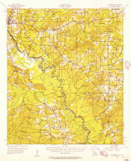 Logansport, Louisiana 1956 (1957) USGS Old Topo Map Reprint 15x15 TX Quad 334761