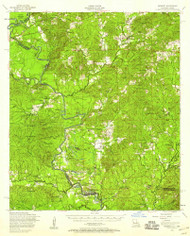 Negreet, Louisiana 1954 (1958) USGS Old Topo Map Reprint 15x15 TX Quad 334855