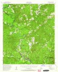 Negreet, Louisiana 1954 (1962) USGS Old Topo Map Reprint 15x15 TX Quad 334856
