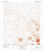 Alamo Mountain, New Mexico 1959 (1978) USGS Old Topo Map Reprint 15x15 TX Quad 189510
