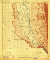 Canutillo, Texas 1919 () USGS Old Topo Map Reprint 15x15 TX Quad 189293