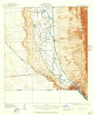 Canutillo, Texas 1917 (1957) USGS Old Topo Map Reprint 15x15 TX Quad 189980