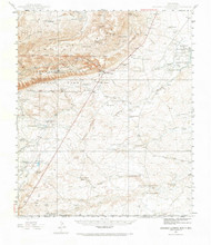 Carlsbad Caverns East, New Mexico 1945 (1969) USGS Old Topo Map Reprint 15x15 TX Quad 190018