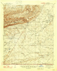 Carlsbad Caverns East, New Mexico 1947 () USGS Old Topo Map Reprint 15x15 TX Quad 190021