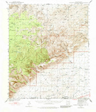 Carlsbad Caverns West, New Mexico 1940 (1984) USGS Old Topo Map Reprint 15x15 TX Quad 190024