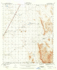 Desert, New Mexico 1941 (1967) USGS Old Topo Map Reprint 15x15 TX Quad 190415