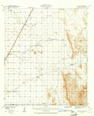 Desert, New Mexico 1941 (1961) USGS Old Topo Map Reprint 15x15 TX Quad 190417