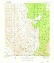 El Paso Gap, New Mexico 1935 (1958) USGS Old Topo Map Reprint 15x15 TX Quad 190522