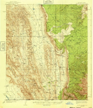 El Paso Gap, New Mexico 1940 () USGS Old Topo Map Reprint 15x15 TX Quad 190528