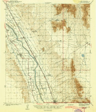 La Mesa, New Mexico 1943 () USGS Old Topo Map Reprint 15x15 TX Quad 191174