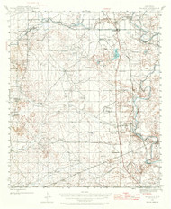 Malaga, New Mexico 1945 (1970) USGS Old Topo Map Reprint 15x15 TX Quad 191420