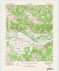 Direct, Texas 1948 (1968) USGS Old Topo Map Reprint 15x15 TX Quad 802231