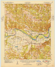 Direct, Texas 1949 () USGS Old Topo Map Reprint 15x15 TX Quad 802234