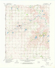 Reydon, Oklahoma 1961 (1978) USGS Old Topo Map Reprint 15x15 TX Quad 801002