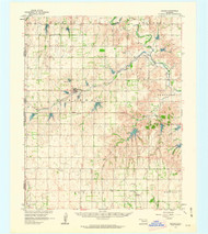 Reydon, Oklahoma 1961 (1963) USGS Old Topo Map Reprint 15x15 TX Quad 802385