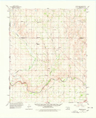 Sweetwater, Oklahoma 1960 (1978) USGS Old Topo Map Reprint 15x15 TX Quad 801056