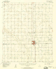 Abernathy, Texas 1957 (1958) USGS Old Topo Map Reprint 15x15 TX Quad 106104