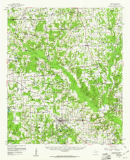 Alba, Texas 1959 (1961) USGS Old Topo Map Reprint 15x15 TX Quad 105574