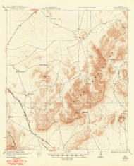 Altuda, Texas 1923 (1949) USGS Old Topo Map Reprint 15x15 TX Quad 105649