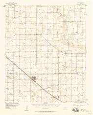 Anton, Texas 1957 (1958) USGS Old Topo Map Reprint 15x15 TX Quad 105727