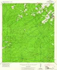 Asherton, Texas 1940 (1961) USGS Old Topo Map Reprint 15x15 TX Quad 106216