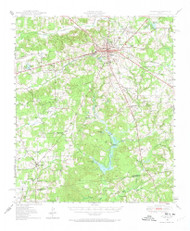 Athens, Texas 1949 (1973) USGS Old Topo Map Reprint 15x15 TX Quad 106235