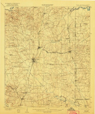 Atlanta, Texas 1910 (1922) USGS Old Topo Map Reprint 15x15 TX Quad 123725