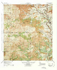 Barksdale, Texas 1975 () USGS Old Topo Map Reprint 15x15 TX Quad 106355