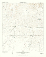 Barnhart, Texas 1920 (1965) USGS Old Topo Map Reprint 15x15 TX Quad 106360